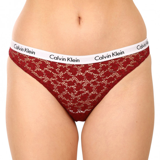 3PACK Calvin Klein Naisten brasilialaiset pikkuhousut moniväriset (QD3925E-6VY)