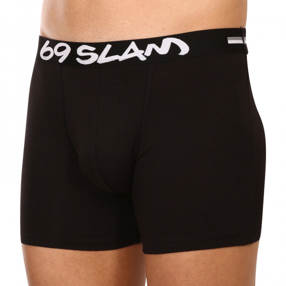 69SLAM Miesten bokserihousut fit bambu plain (MBVPLN-BK)