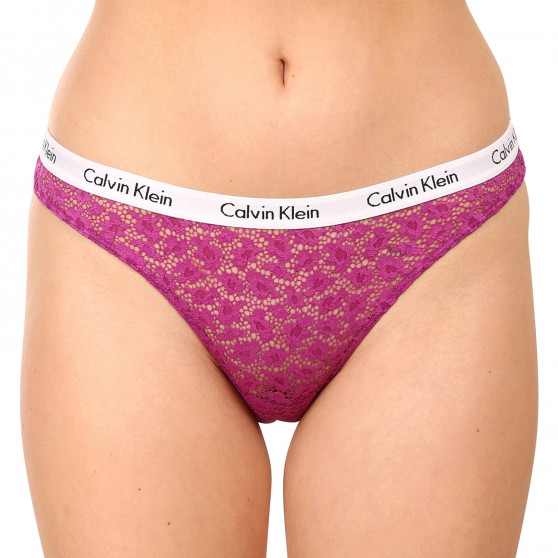 3PACK Calvin Klein naisten pikkuhousut ylimitoitettu monivärinen (QD3975E-6Q2)