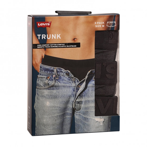 3PACK Levis miesten bokserit harmaat (905042001 007)