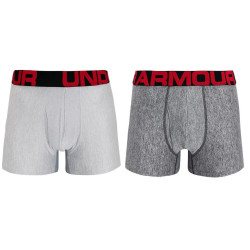 2PACK Under Armour miesten bokserit ylisuuret harmaat harmaat (1363618 011)