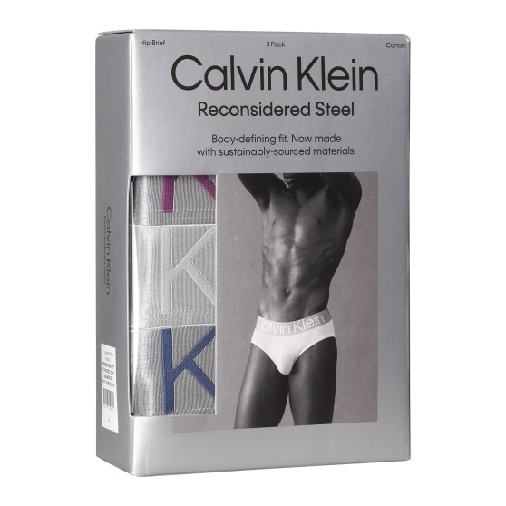 3PACK Calvin Klein miesten alushousut moniväriset (NB3129A-C7Y)