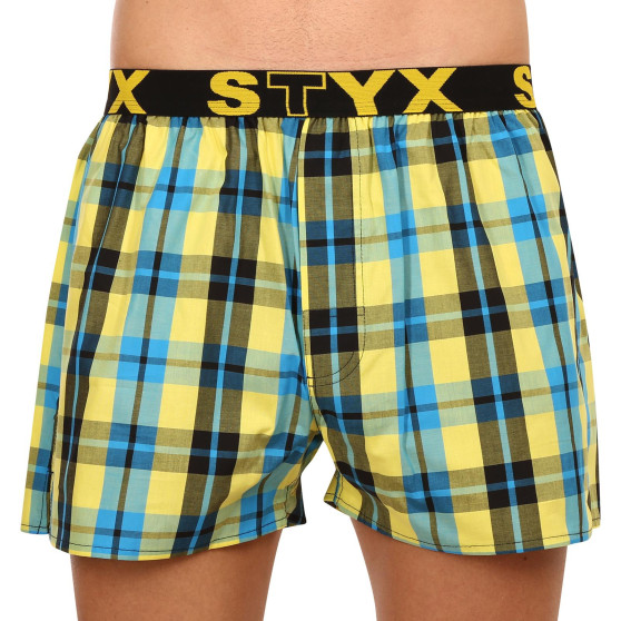 3PACK Styx miesten bokserishortsit urheilu elastinen monivärinen monivärinen (B9313233)