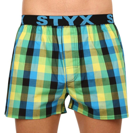 3PACK Styx miesten bokserishortsit urheilu elastinen monivärinen monivärinen (B9343536)