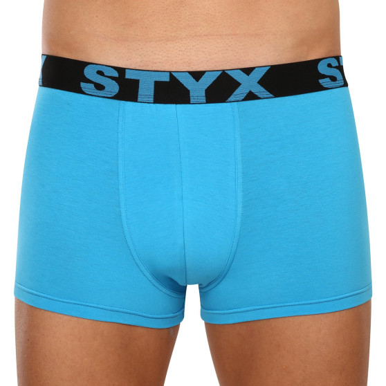 3PACK Styx miesten bokserit shortsit urheilu elastinen sininen (3G96789)