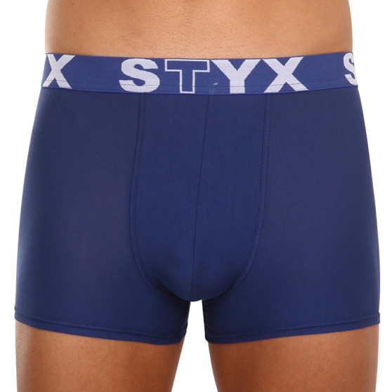 3PACK Styx miesten bokserit shortsit urheilu elastinen sininen (3G96789)