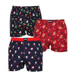 3PACK Happy Shorts miesten bokserishortsit moniväriset (HS 2838586)