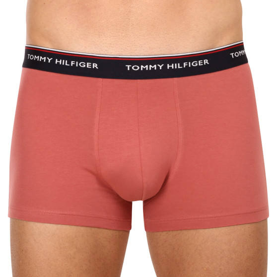 3PACK Tommy Hilfiger miesten bokserit moniväriset shortsit moniväriset (1U87903842 0Y4)