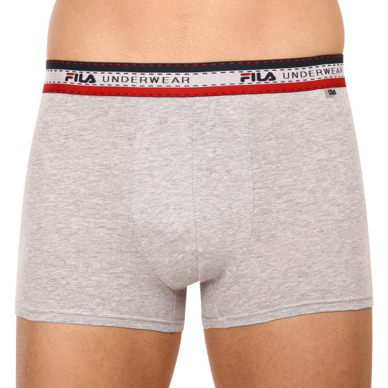 3PACK Fila miesten bokserit harmaat (FU5059/3-400)