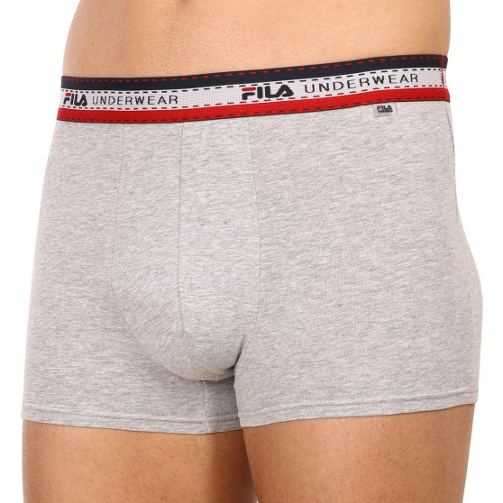 3PACK Fila miesten bokserit harmaat (FU5059/3-400)