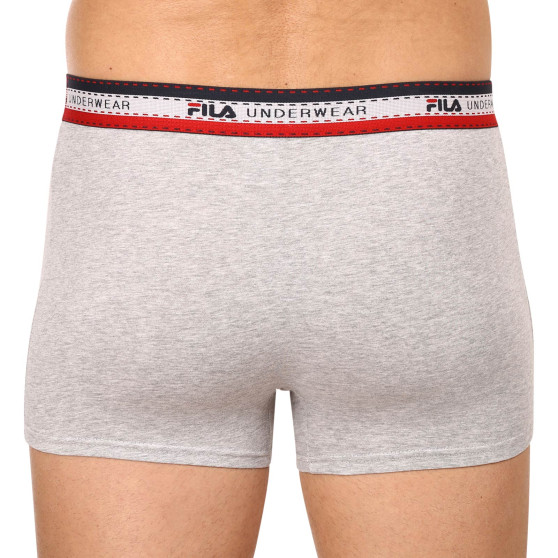 3PACK Fila miesten bokserit harmaat (FU5059/3-400)