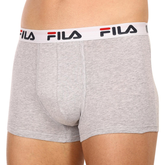 3PACK Fila miesten bokserit harmaat (FU5016/3-400)