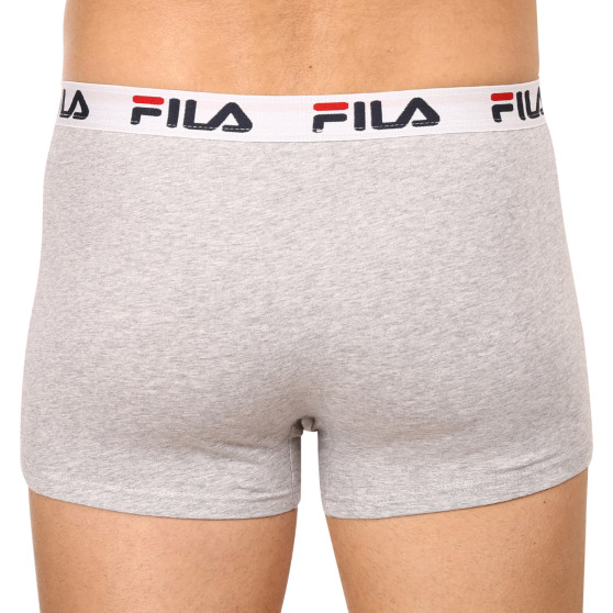 3PACK Fila miesten bokserit harmaat (FU5016/3-400)