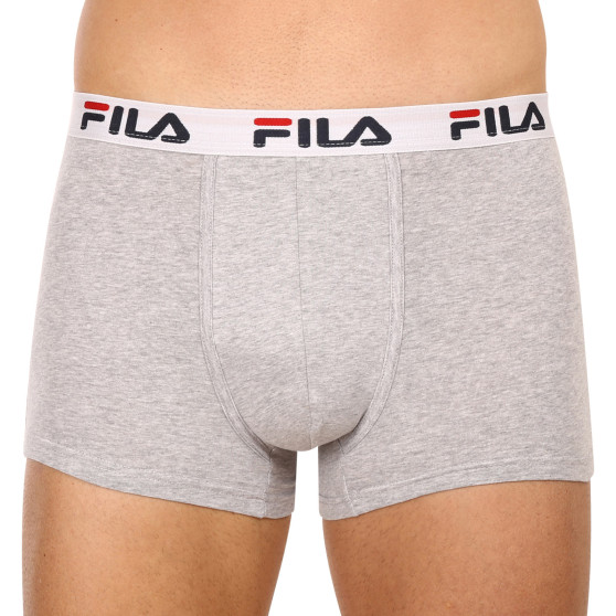 3PACK Fila miesten bokserit harmaat (FU5016/3-400)