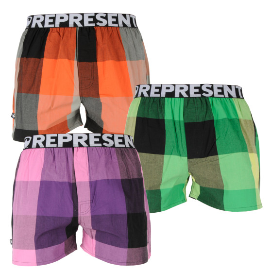 3PACK Represent miesten bokserishortsit Mikebox (R1M-BOX-02515357)