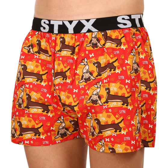 3PACK Styx miesten bokserishortsit art sports kumia monivärinen (3B13497)