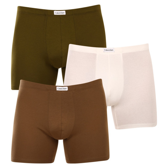 3PACK Calvin Klein miesten bokserit moniväriset shortsit moniväriset (NB3263A-CBW)