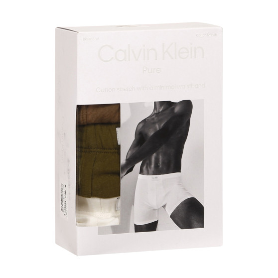 3PACK Calvin Klein miesten bokserit moniväriset shortsit moniväriset (NB3263A-CBW)