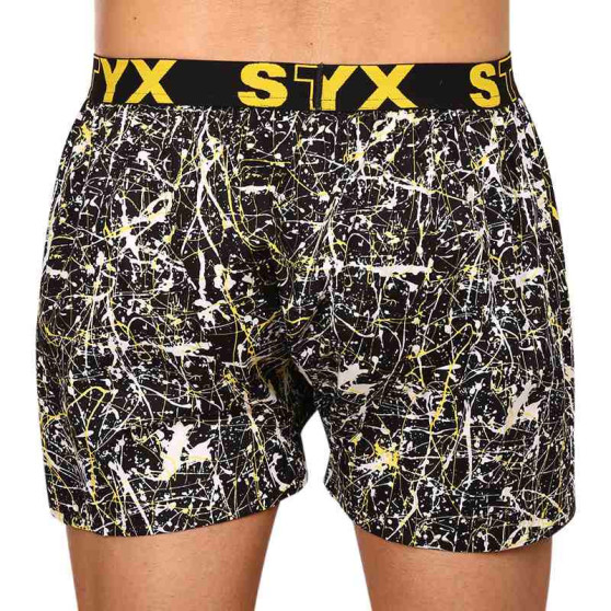 3PACK Styx miesten bokserishortsit art sports kumia monivärinen (3B13356)