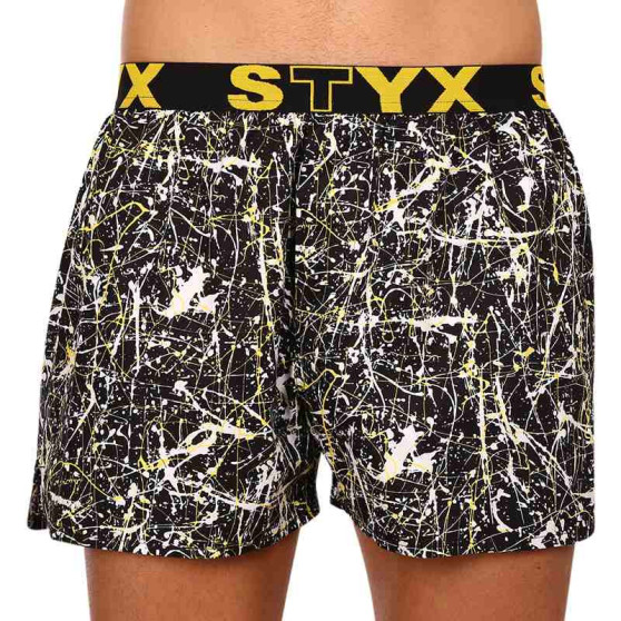 3PACK Styx miesten bokserishortsit art sports kumia monivärinen (3B13356)