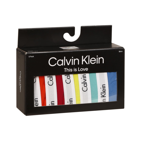 5PACK Calvin Klein naisten pikkuhousut moniväriset (QD3586E-BNG)