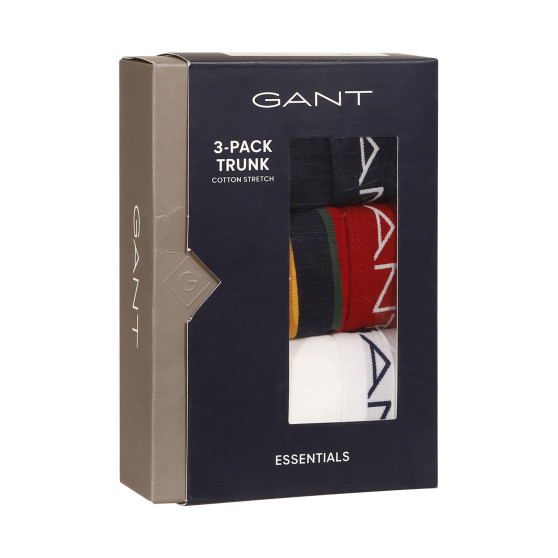 3PACK Gant miesten bokserit moniväriset shortsit moniväriset (902243013-630)