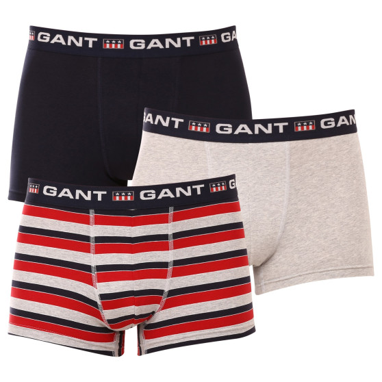 3PACK Gant miesten bokserit moniväriset shortsit moniväriset (902313073-94)