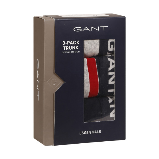 3PACK Gant miesten bokserit moniväriset shortsit moniväriset (902313073-94)