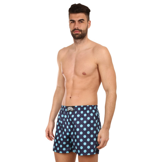 Styx Miesten bokserishortsit premium art klassinen kumi polka dots (AP1053)