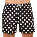 Styx Miesten bokserishortsit premium art klassinen kumi polka dots (AP1055)