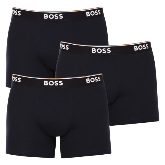 3PACK BOSS miesten bokserit tummansiniset shortsit (50475282 480)