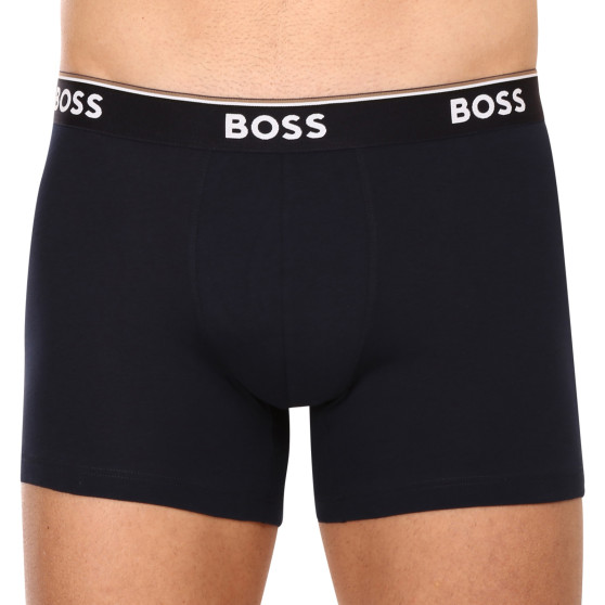 3PACK BOSS miesten bokserit tummansiniset shortsit (50475282 480)