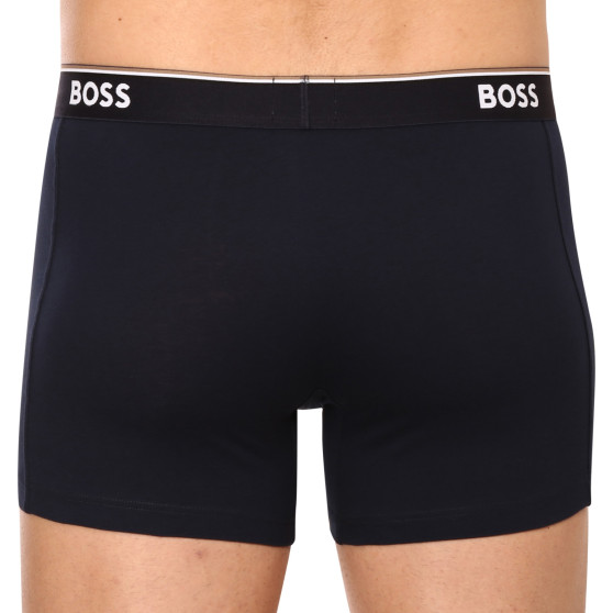 3PACK BOSS miesten bokserit tummansiniset shortsit (50475282 480)