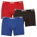 3PACK BOSS miesten bokserit moniväriset shortsit moniväriset (50475282 962)