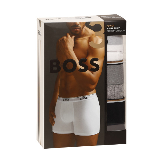 3PACK BOSS miesten bokserit moniväriset shortsit moniväriset (50475282 999)