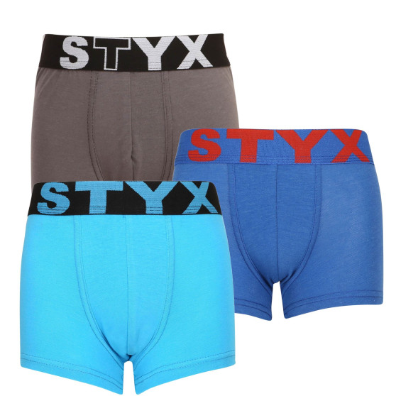 3PACK Styx lasten boxershortsit urheilu elastinen monivärinen (3GJ96739)