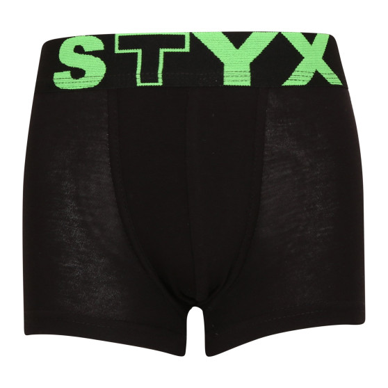 3PACK Styx lasten boxershortsit urheilu elastinen musta (3GJ96012)