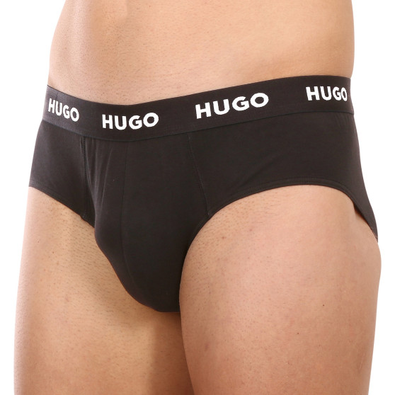 3PACK HUGO miesten alushousut musta (50469763 001)