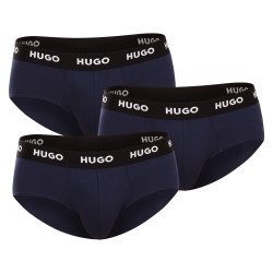 3PACK HUGO miesten alushousut tummansiniset (50469763 410)