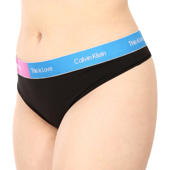 Calvin Klein Naisten stringit oversized musta (QF7279E-UB1)