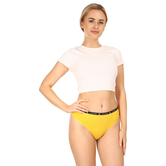 2PACK Calvin Klein naisten stringit moniväriset (QD3990E-BNR)