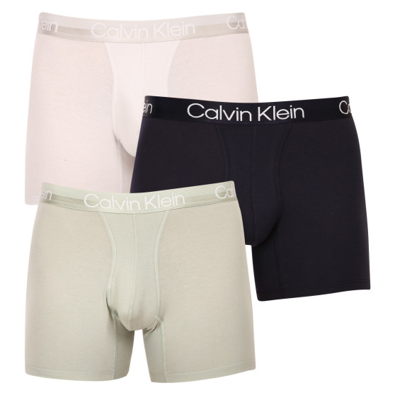 3PACK Calvin Klein miesten bokserit moniväriset shortsit moniväriset (NB2971A-CBC)