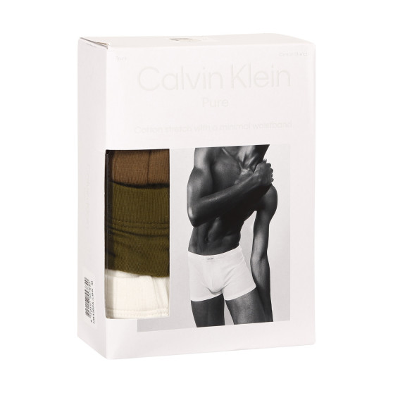 3PACK Calvin Klein miesten bokserit moniväriset shortsit moniväriset (NB3262A-CBW)