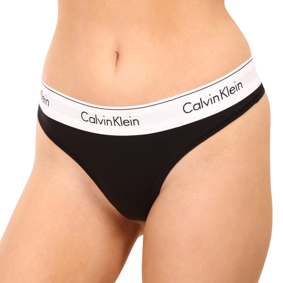 Calvin Klein Naisten stringit musta (F3786E-001)