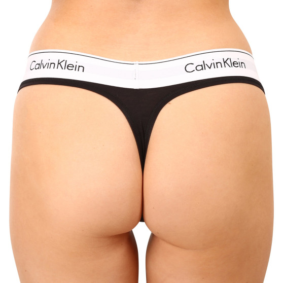 Calvin Klein Naisten stringit musta (F3786E-001)