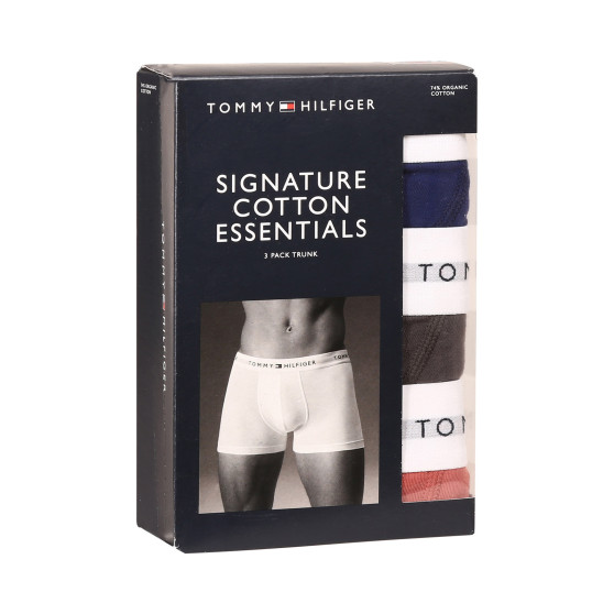 3PACK Tommy Hilfiger miesten bokserit moniväriset shortsit moniväriset (UM0UM02761 0TF)