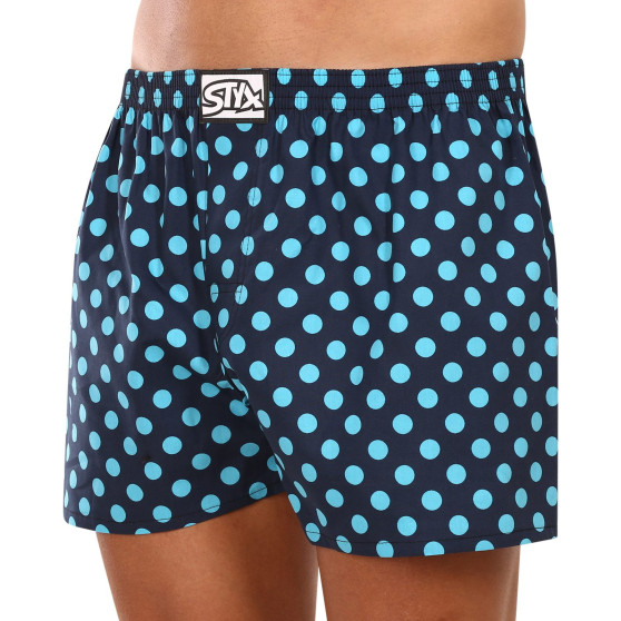 Styx Miesten bokserishortsit art classic kumi polka dots (A1651)