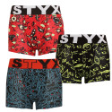 3PACK Styx lasten boxershortsit art sports kumi monivärinen (3GJ12612)