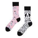 Dedoles Happy Socks Vaaleanpunaiset dalmatialaiset (GMRS146)