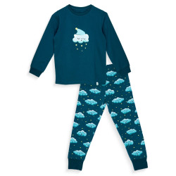 Dedoles Iloinen lasten pyjama Sleepy puffit (D-K-SW-KP-C-C-1452)